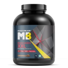 MuscleBlaze Mass Gainer XXL with Complex Carbs and Proteins in 3:1 ratio, 3 kg (6.6 lb)