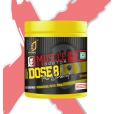 Muscle Doctor Dose 8 Pre Workout 300gms (60 Servings)