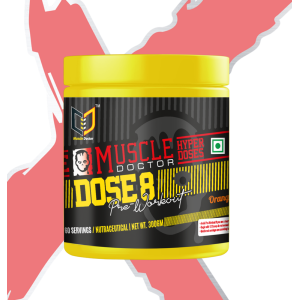 Muscle Doctor Dose 8 Pre Workout 300gms (60 Servings)