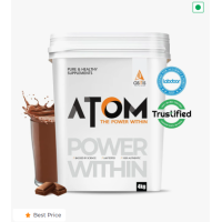 ASITIS ATOM Whey Protein 4Kg USA Labdoor Certified For Accuracy & Purity