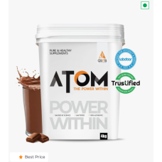 ASITIS ATOM Whey Protein 4Kg USA Labdoor Certified For Accuracy & Purity